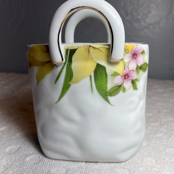 Vintage NAPCO Porcelain Handled Bag Trinket Holder - Collectible - Picture 10 of 13